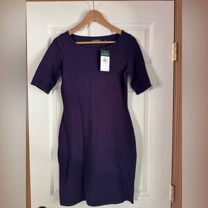 Ralph Lauren Deep Purple Knit Dress